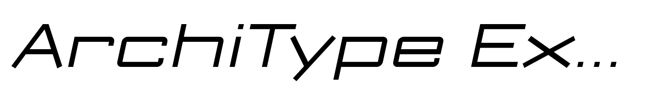 ArchiType Expanded Italic